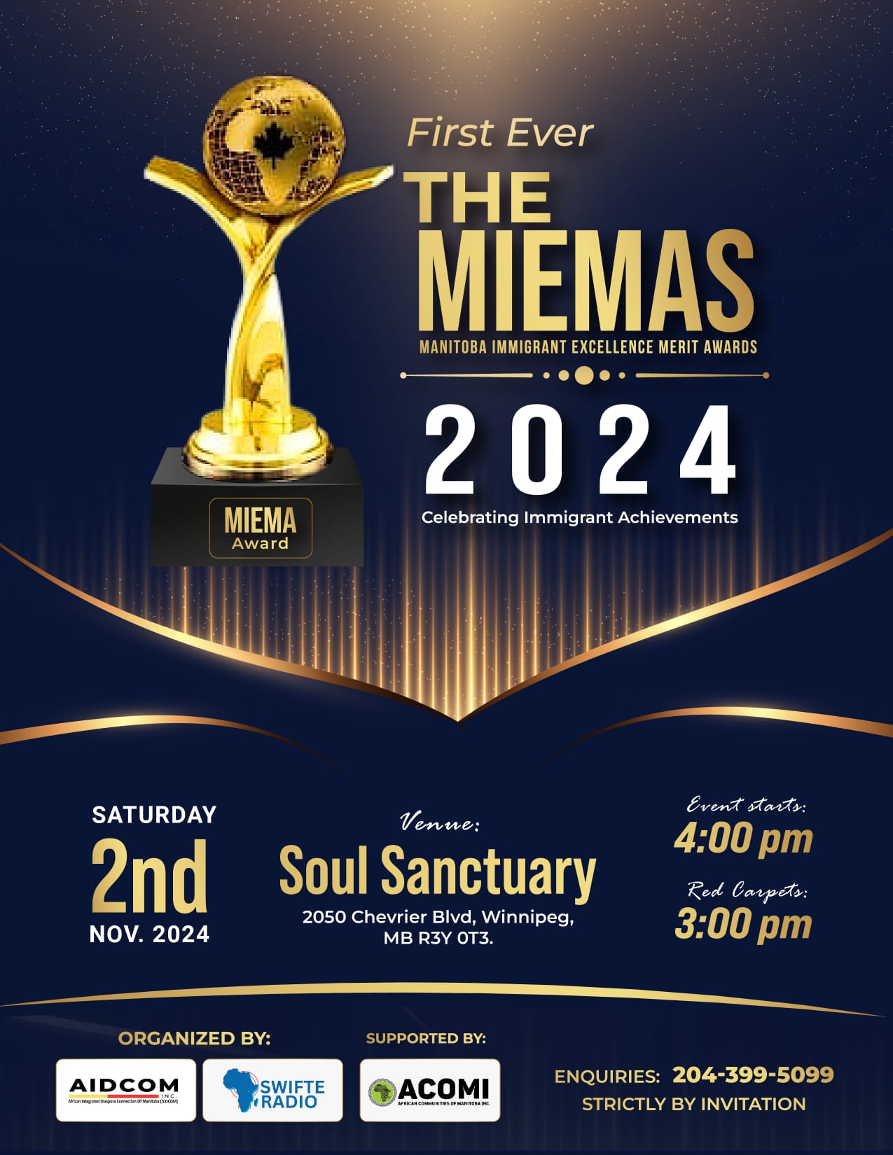 Announcing The Manitoba Immigrant Excellence Merit Awards (THE MIEMAS) 2024