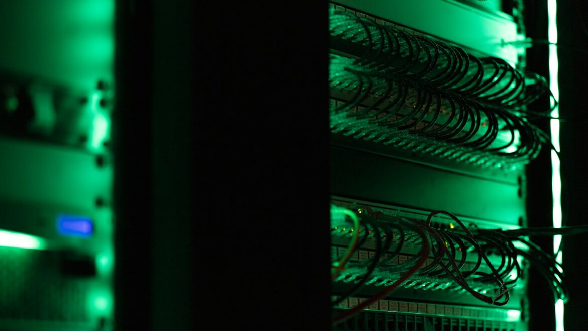 Advanced computer servers illustrating the growing AI safety and development debate