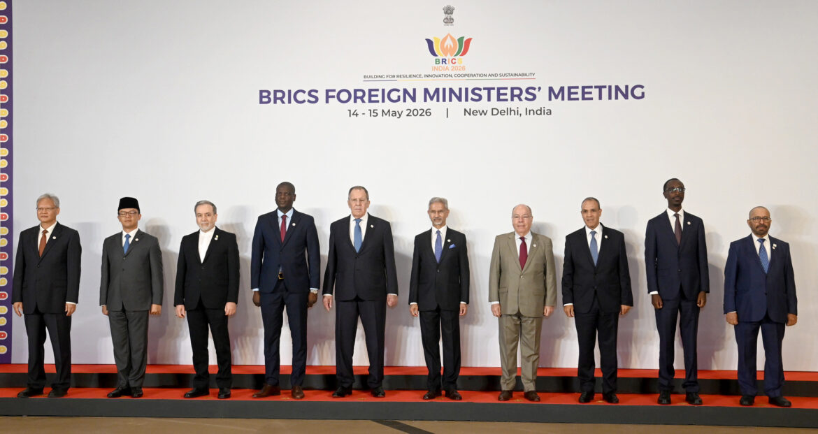 BRICS foreign ministers meeting in New Delhi in 2026